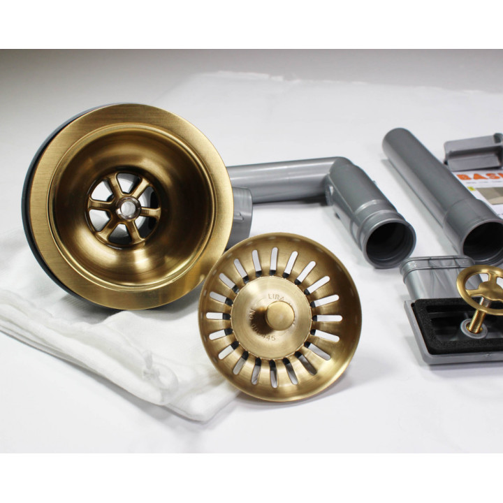 Lira Výpust vč. přepadu Bronze satin