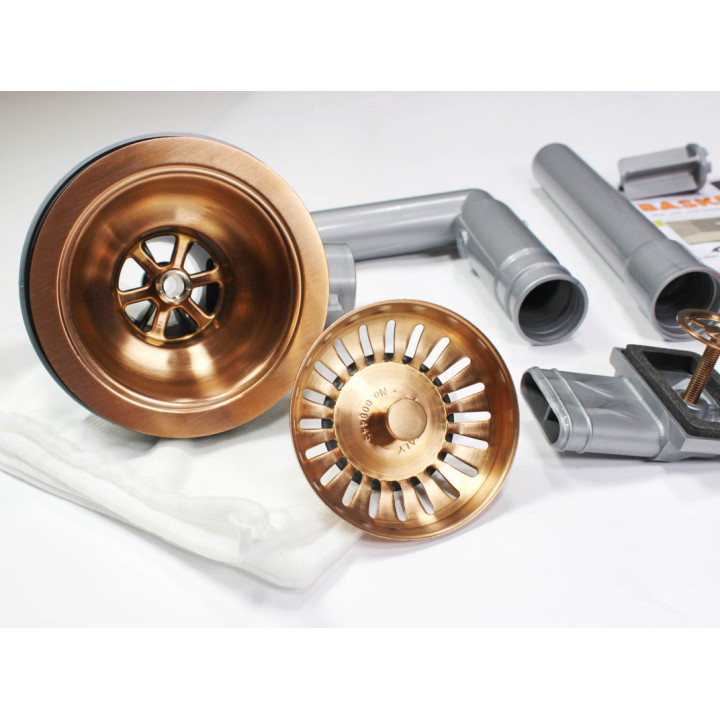 Lira Výpust vč. přepadu Copper satin