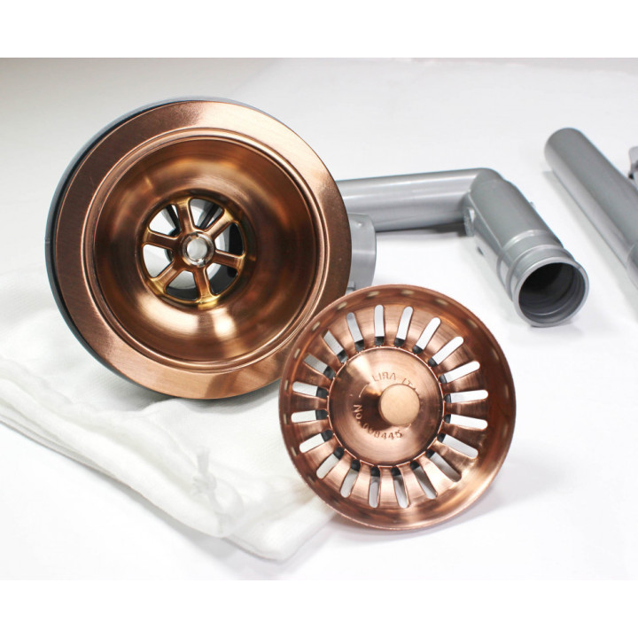 Lira Výpust vč. přepadu Copper satin