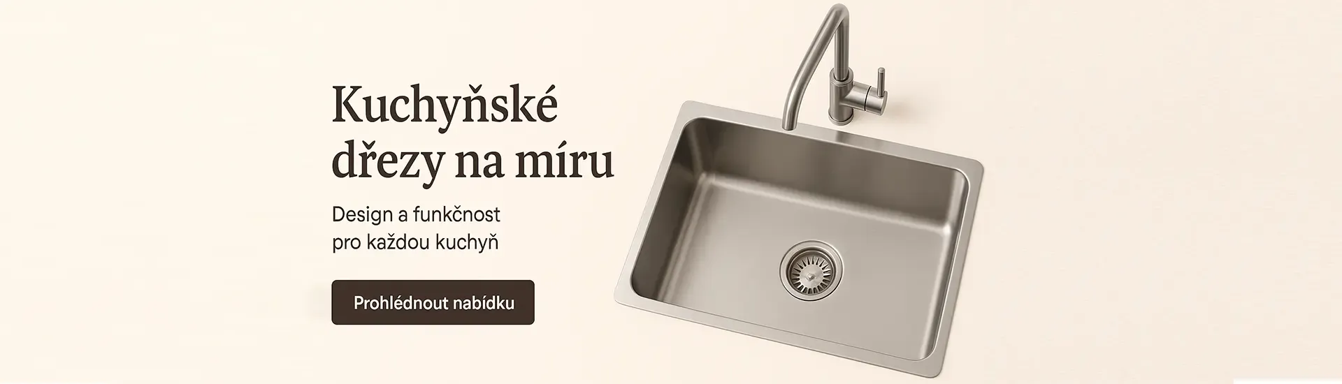 Elegantní kuchyňské dřezy